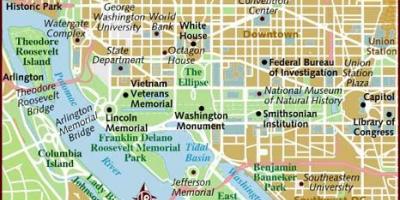 Waszyngton mapie