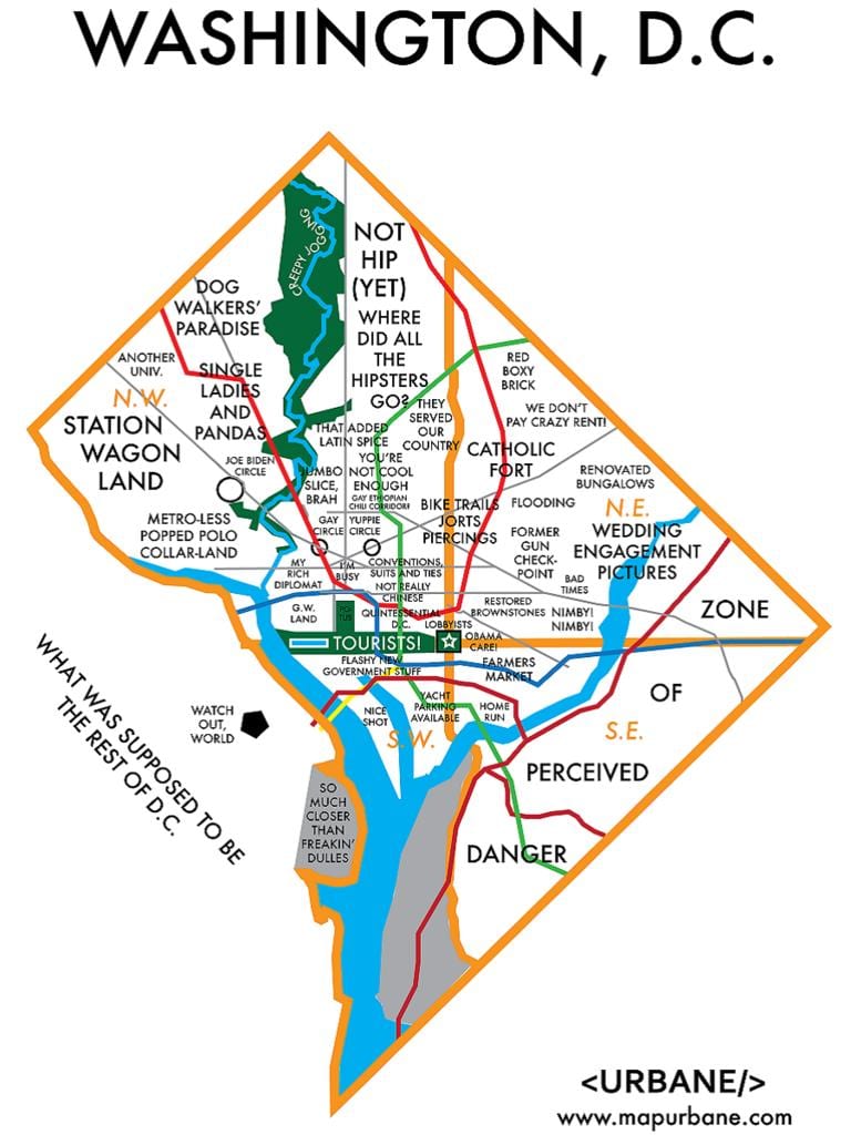 mapa sklepu Waszyngtonie
