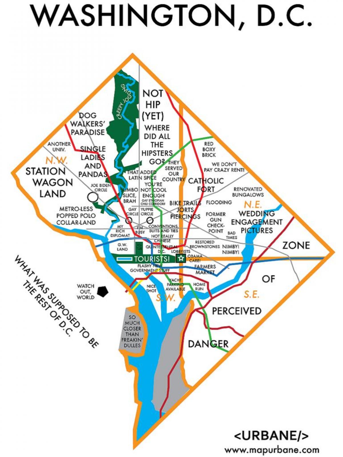 mapa sklepu Waszyngtonie