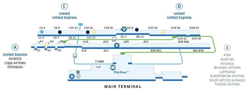 mapa Waszyngton lotnisko IIB dc