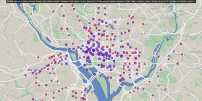 DC mapę wypożyczalnia rowerów 