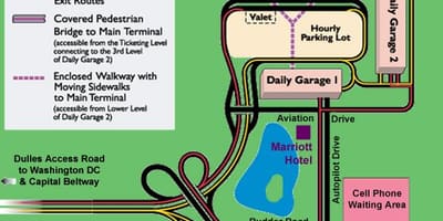 Dulles parking mapie