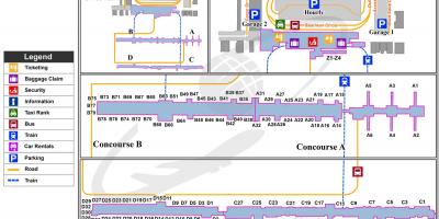 Dulles airport terminal mapie