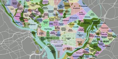 Mapa DC i okolicach