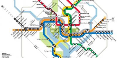 Washington DC metro dworzec mapa