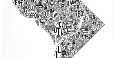Rejon DK mapa plakat
