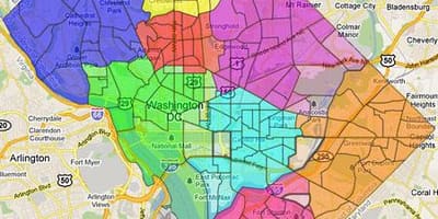 Waszyngton Ward mapie