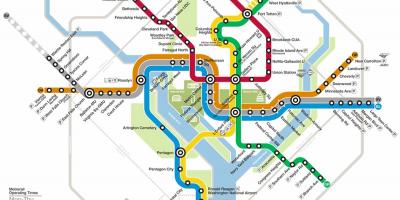 Naszego systemu metra DC mapie