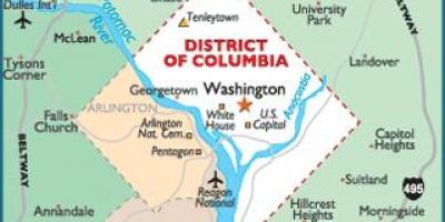 Waszyngton i Wa mapa