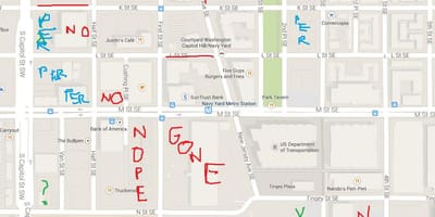 Handicap mapa Waszyngton parking