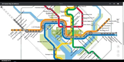 Metra DC mapą dojazdu 